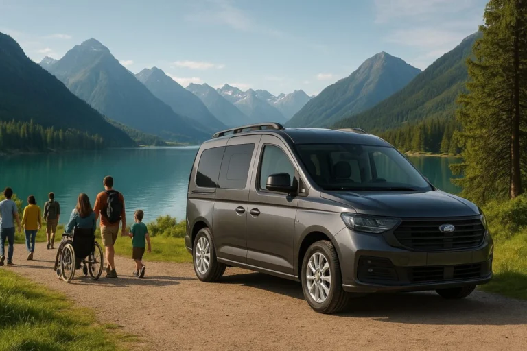 Achat neuf particulier Ford grand tourneo connect TPMR 2025 essence 5 places + 1 fauteuil roulant boite automatique